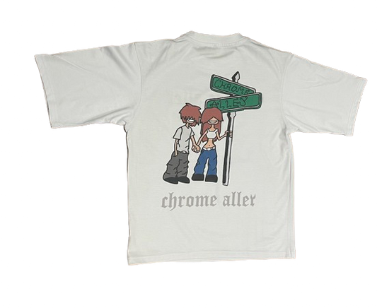 Chrome Alley White Tee – Street Soul Edition