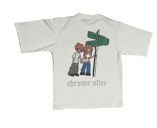 Chrome Alley White Tee – Street Soul Edition